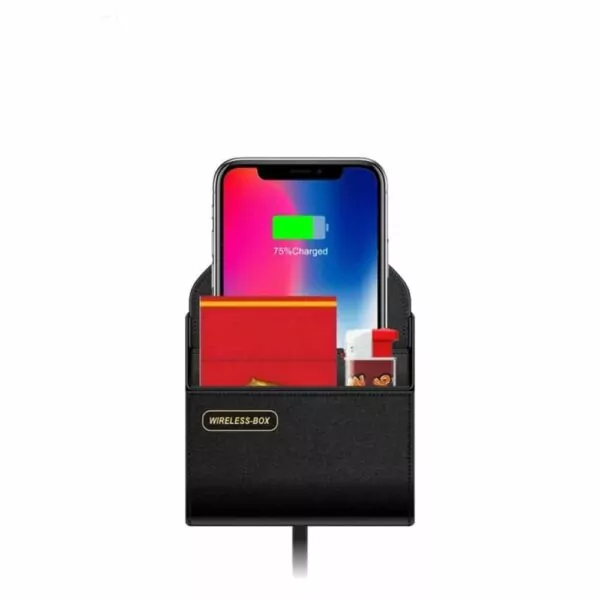 Wireless-Car-Charger-Box-Fast-Phone-Wireless-Charging-Pad-Stand