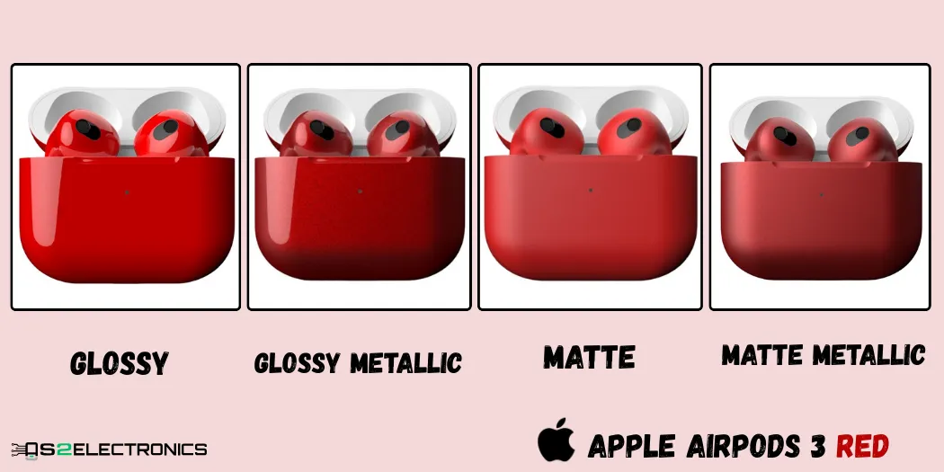 Buy AirPods 3 Red | Custom Painted By AS2 in Dubai