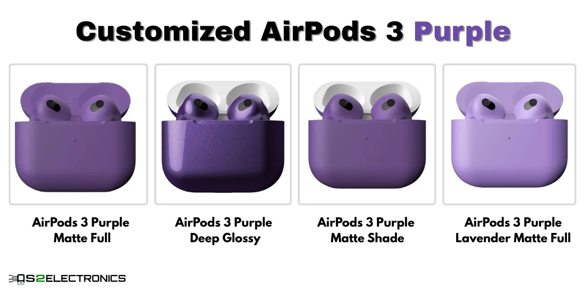 Buy AirPods 3 Purple | Custom Painted By AS2 in Dubai